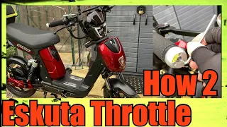 How to fit a throttle to an Eskuta 250w electric bike