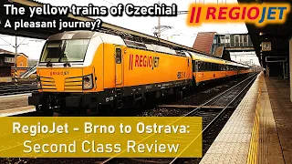 RegioJet: R8 Brno to Ostrava Train - Second Class Review