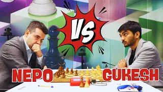 Gukesh VS Nepomniachtchi || Tata Steel Masters 2024 - R5