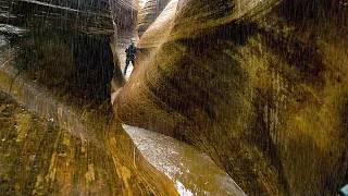 Keyhole Canyon - Zion National Park - Flash flood conditions