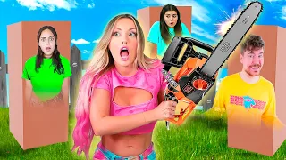 JUGAMOS A LAS ESCONDIDAS EN CAJAS DE CARTÓN 😱📦 !! | Katie Angel