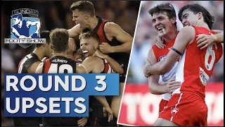 How the Swans and Bomber caused massive upsets - Sunday Footy Show | Footy on Nine