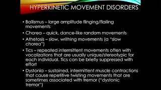 Hypokinetic Movement Disorders