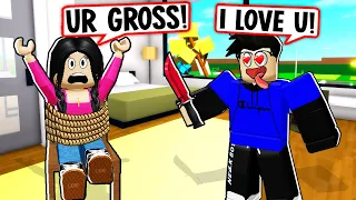 my stalker tried to kidnap me in ROBLOX BROOKHAVEN RP!