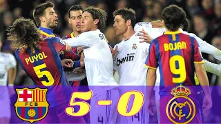 Barcelona 5-0 Real Madrid ● La Liga 2010/11 ⚽ Extended Goals & Highlights