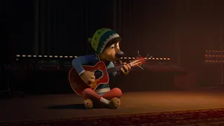 Rock dog:el perro rockero - escribiendo  juntos una canción.