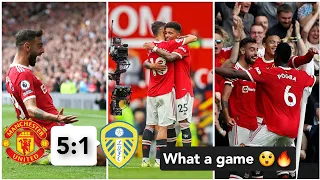 Crazy Scenes🔥 | Manchester United 5 : 1 Leeds United ,Fernandes,Pogba,Greenwood,Fred,Sancho🔥🔥