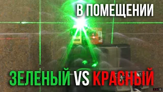 Разница между красным и зеленым лазером в помещении. Askerovich