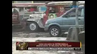 24 Oras: Ilang kalsada sa Metro Manila, binaha dahil sa malakas na pag-ulan