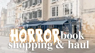Horror book shopping and haul adventures