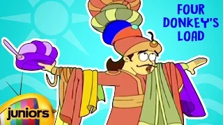 Akbar And Birbal Stories In English | Four Donkey's Load | Animated Stories | Mango Juniors