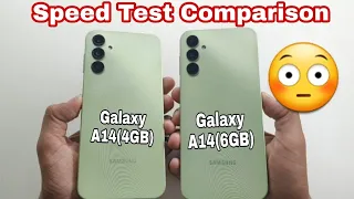 Samsung Galaxy A14 5G (4GB RAM) vs (6GB RAM) Speed Test Comparison