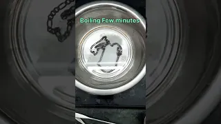 Cleaning Silver Chain at Home / Cleaning Silver Materials/ Removal of Black Color to Silver