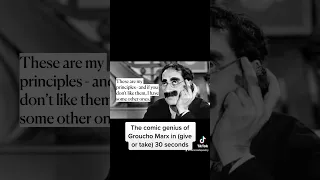 The comic genius of Groucho Marx in 30 seconds 😂