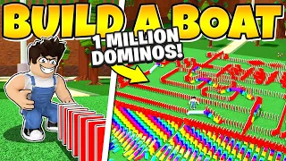 I BUILT THE #1 BIGGEST DOMINO COURSE In Build a Boat!