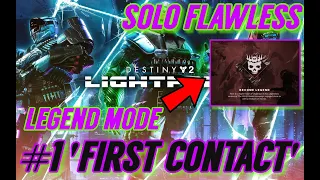 Solo Flawless LEGEND LIGHTFALL Campaign - #1 'First Contact' Destiny 2 (HUNTER) Day 1