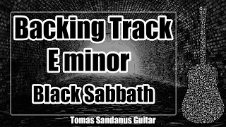 Paranoid Style Backing Track in E minor - Em - Black Sabbath Heavy Metal Guitar Jam Backtrack