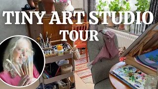 Tiny art studio tour
