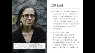 A Lecture on Lydia Davis's stories and Charles Yu's "Systems"