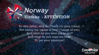 Ulrikke - Attention (Norway) [Karaoke Version]