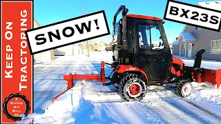 KUBOTA BX23S SNOWBLOWING (Tractor Fun!)