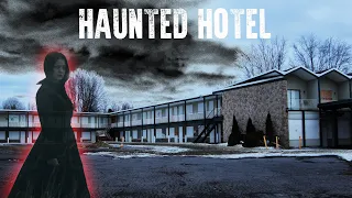 I SAW THE LADY IN BLACK AT THIS HAUNTED ABANDONED HOTEL