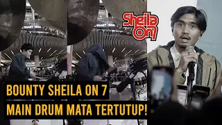 Aksi Bounty Ramdhan Sheila on 7 Main Drum Tutup Mata (Live Kota Kasablanka)