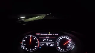 Audi A7 3.0TFSI Stage 2 APR Acceleration 0-262 km/h 4K