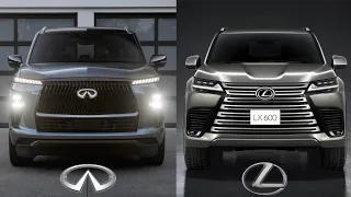 2025 Infiniti QX80 VS 2025 Lexus LX600 - Who Makes the BETTER Luxury SUV?