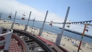 Giant Dipper Front Seat on-ride HD POV Santa Cruz Beach Boardwalk