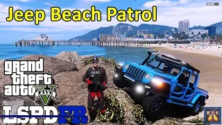 Jeep Gladiator Beach Police Patrol | GTA 5 LSPDFR Episode 344