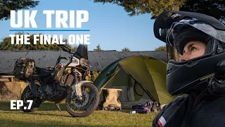 EP.7 Camping and CHAOTIC ride through LONDON - The FINAL one - SOLO MOTORCYCLE TRIP UK - Desert X -