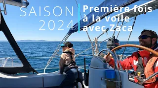 Notre première à la voile avec Zaca