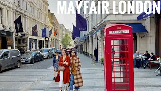 London Walk | Most Expensive Neighborhood in London MAYFAIR Posh area in West End London [4K HDR]