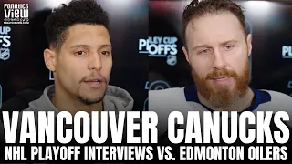 Dakota Joshua & Ian Cole React to Vancouver Canucks vs. Edmonton Oilers Playoff Series Matchup