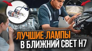 Лучшие лампы с линзой H7  в ближний свет