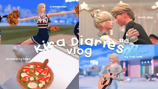 [The sims4] Vlog // Kira diaries #3 // Cheerleader team, Prom day, Strawberry Salad, and more