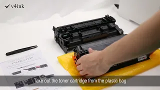 How to install a chip to a new compatible toner cartridge