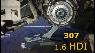 307 1.6 hdi DÉPOSE EMBRAYAGE ET VOLANT MOTEUR