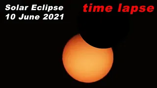 Partial Solar Eclipse 10 June 2021 🇩🇪 - Timelapse video #Shorts