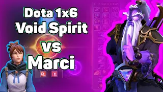 Void Spirit vs Marci. Dota 1x6. Второй бой #shorts
