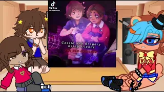 | Past ruin characters(+Freddy) react to future stuff (REMAKE) | Glammike | Gregbot | Gacha Club |