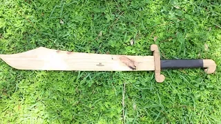 MAKING A WOODEN SCIMITAR : SWORD SEPTEMBER