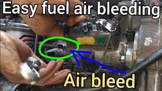 how to tractor fuel air bleeding
