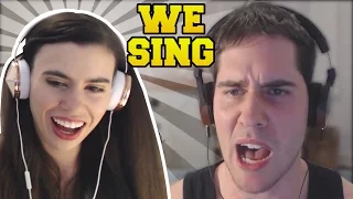 REACTING TO POPULARMMOS & GAMINGWITHJEN SINGING: SHAPE OF YOU & CLOSER!!