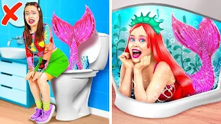 What is inside your toilet?🧜‍♀️ *Useful Toilet Gadgets and Hacks*
