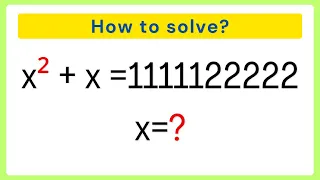 France | How to solve this? | A Nice Math Olympiad Algebra Problem