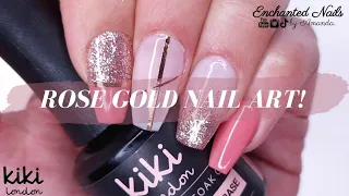Beginners Gel Polish Tutorial Using Kiki London Nail Gel 💅🏽 Rose Gold Nails!