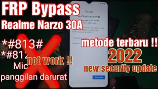 Terbaru 2022 | Bypass FRP Akun Google Realme Narzo 30A RMX3171 Android 11 Tanpa PC | All Realme FRP