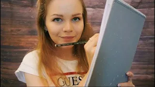 ASMR  | Street Artist drawing you  |  With Angel and Demon sounds in her head